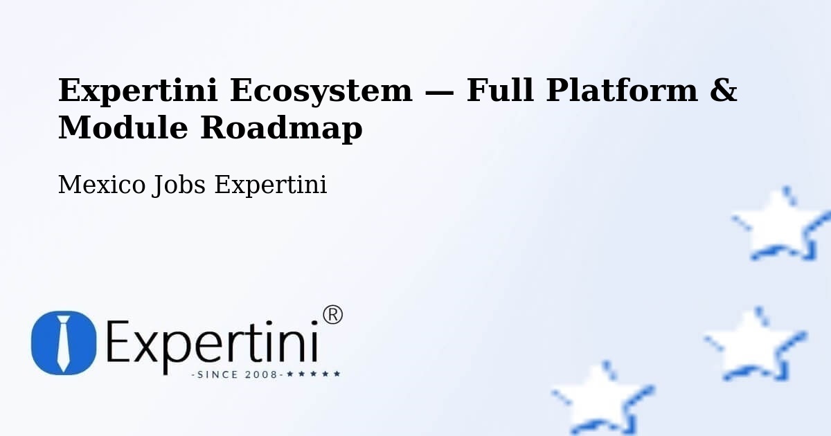 Expertini Ecosystem — Full Platform & Module Roadmap – Cuendo